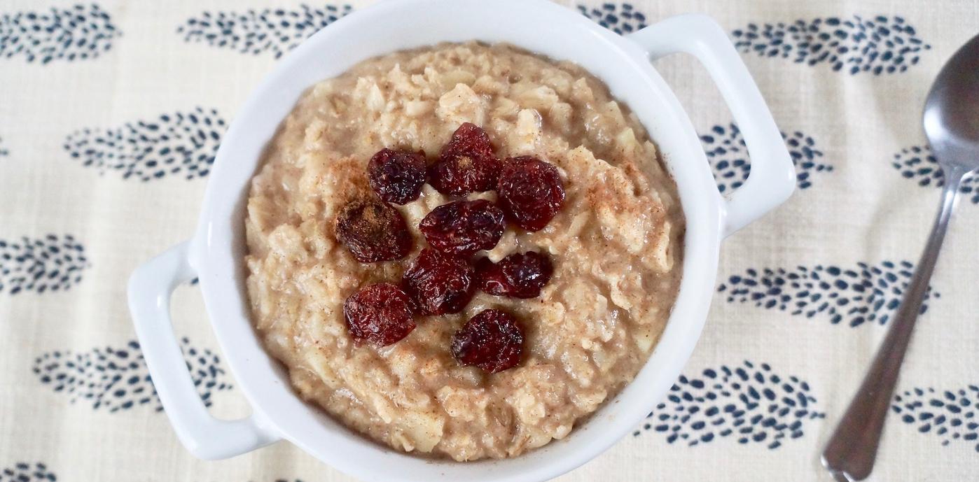 oatmeal with dried cranberries