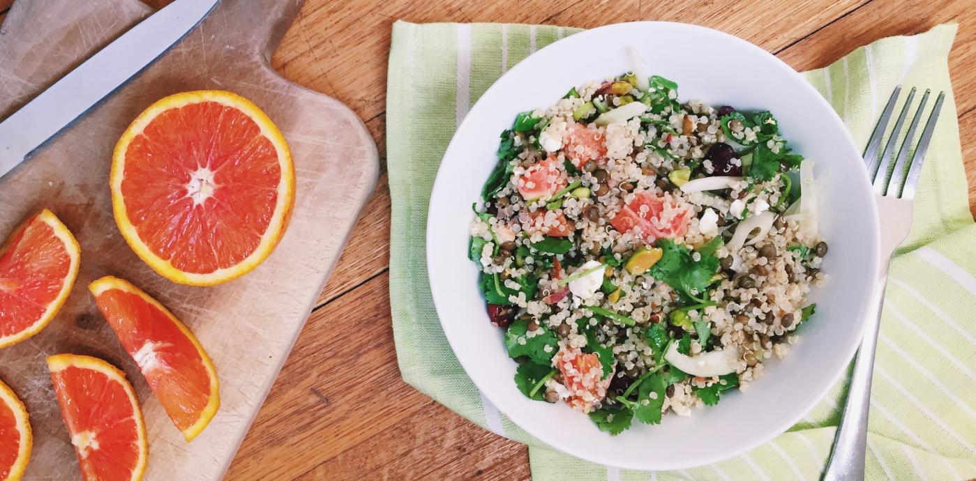 Winter Quinoa Salad with Fennel and Oranges