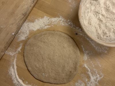 Whole wheat pizza dough