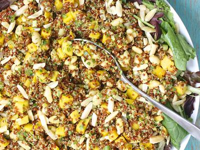 Curried Red Quinoa Salad