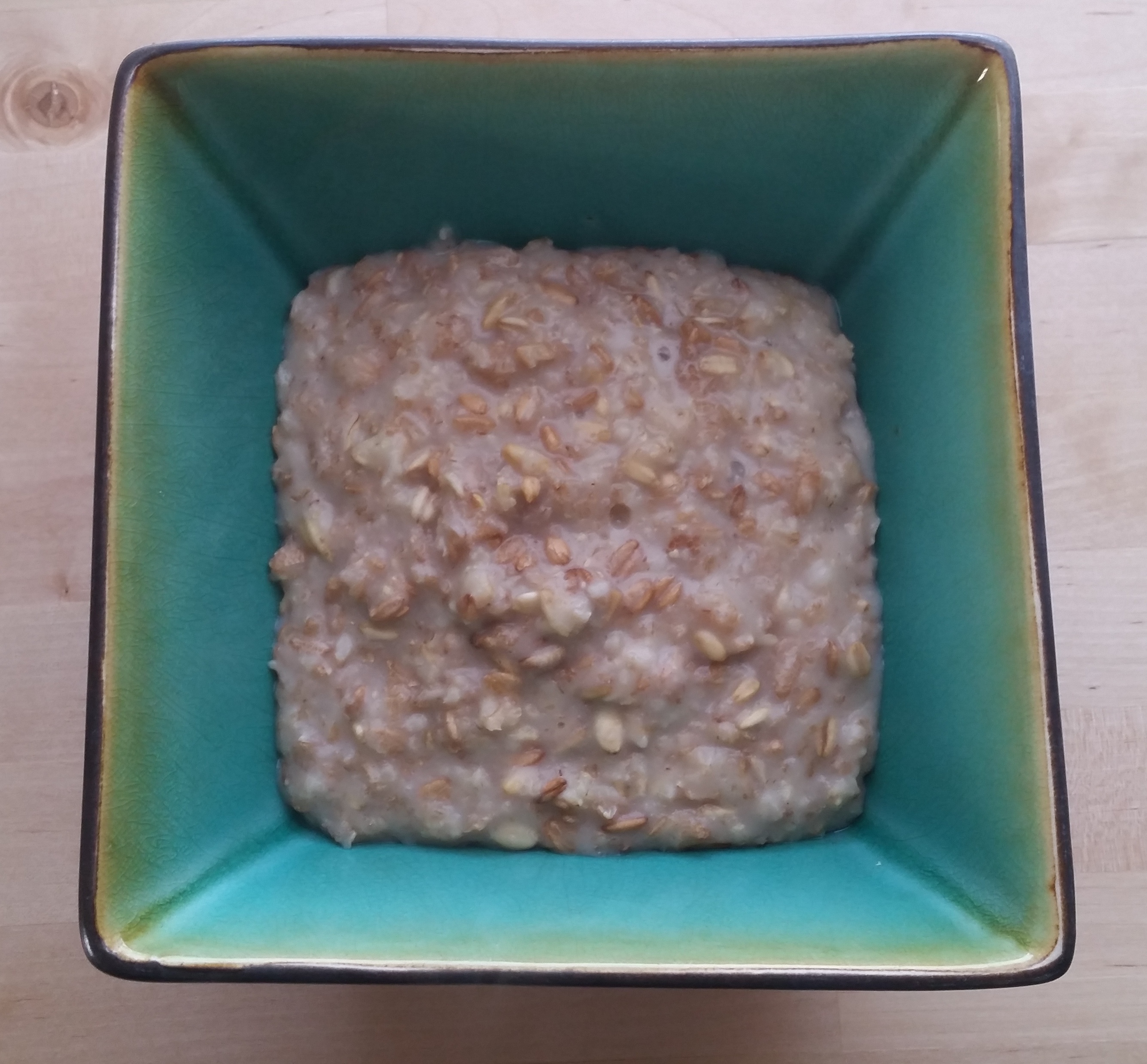 bowl of hot cereal made with Milked Oats
