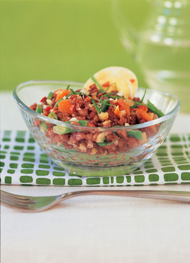 Indonesian Red Rice Salad