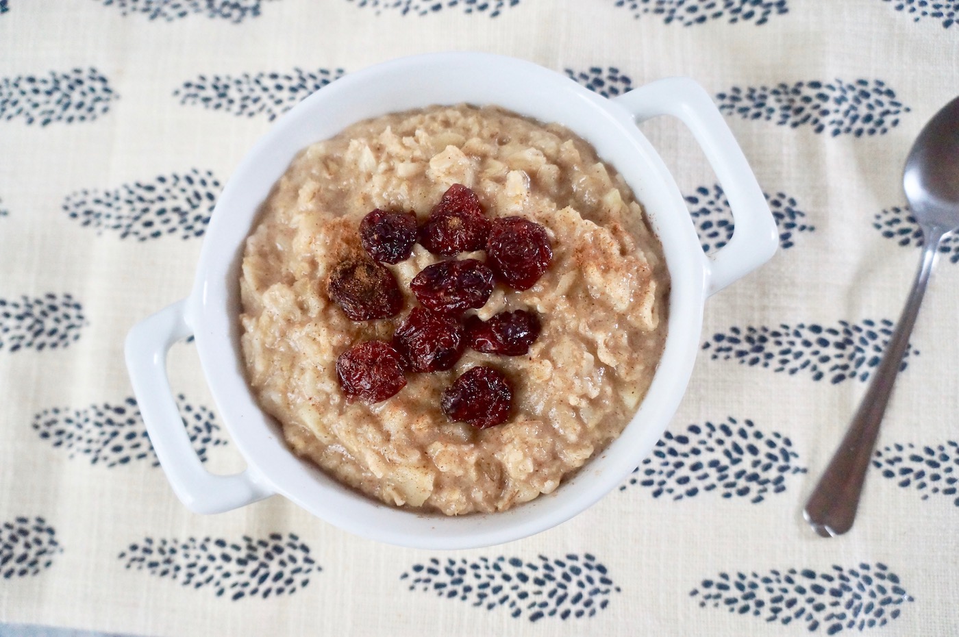 oatmeal with dried cranberries