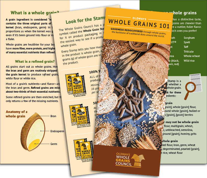 example of our whole grain brochure