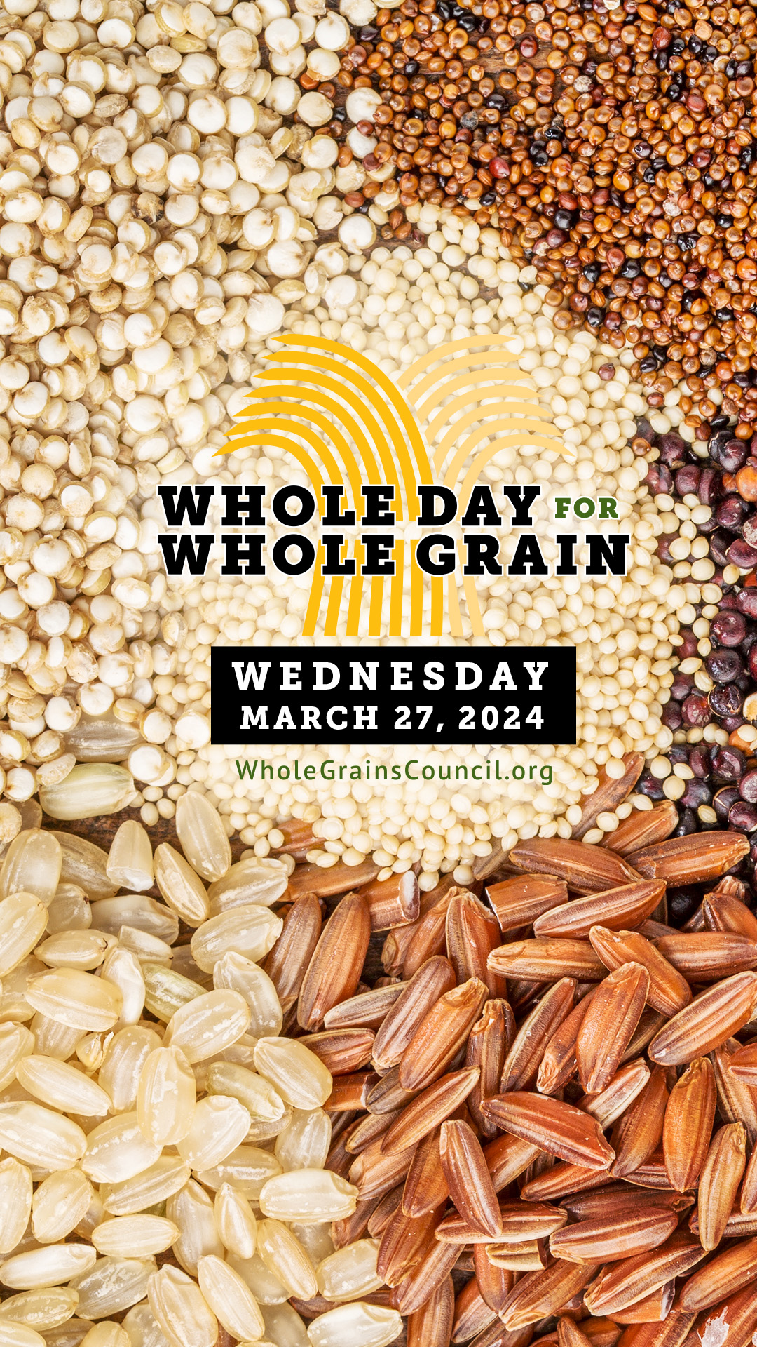 Whole Day for Whole Grain logo with date