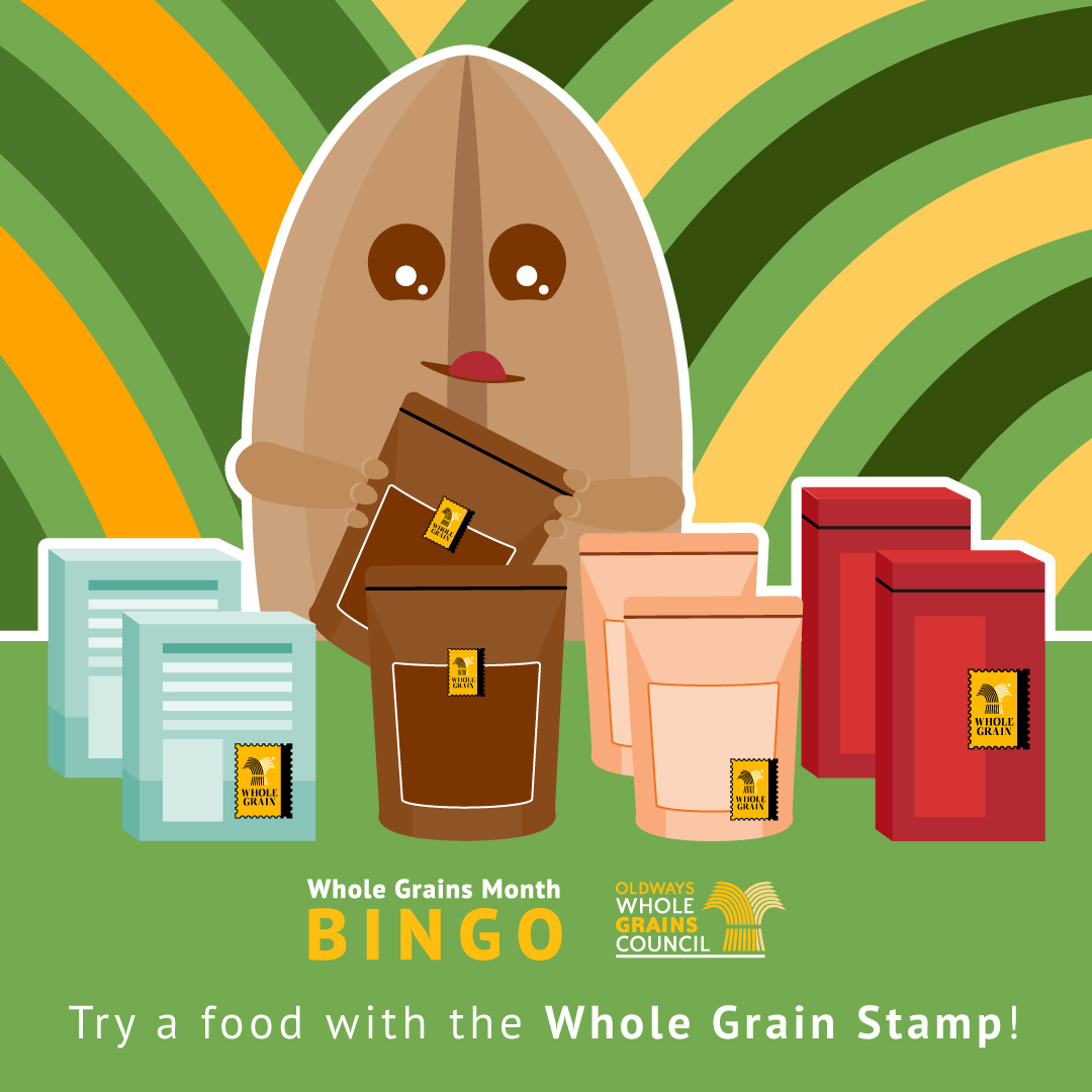 Whole Grains Month Stamp