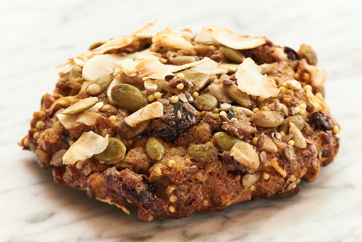 WHOLEflour Breakfast Cookie made with Millet. Image courtesy of Flour Bakery