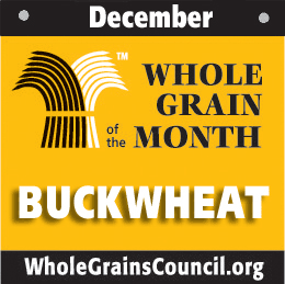 Buckwheat is December's grain of the month