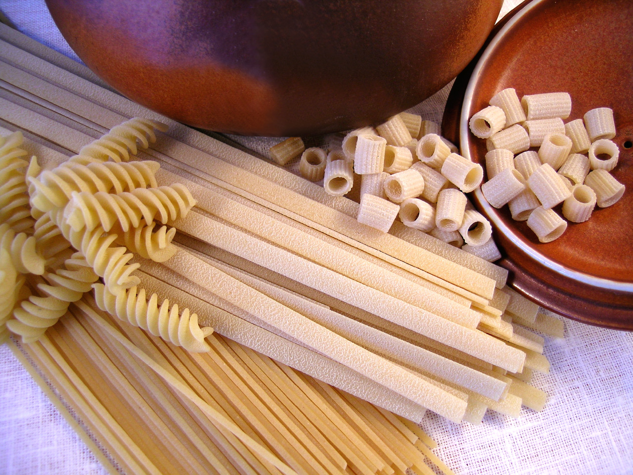 Kamut pasta in different shapes